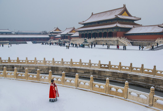 北京故宫雪景