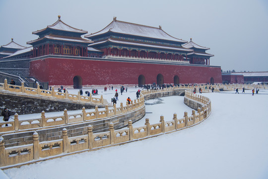 北京故宫雪景