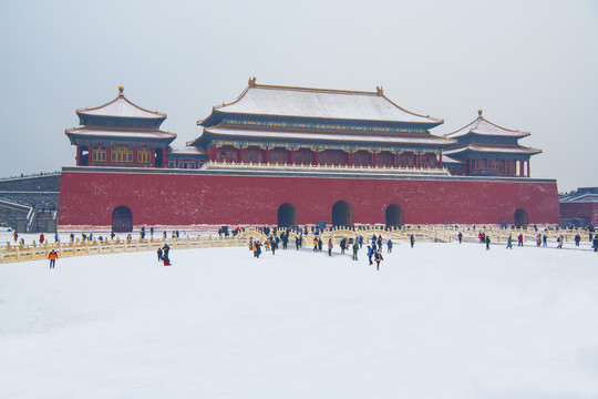 北京故宫雪景