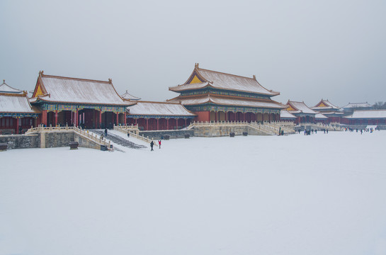 北京故宫雪景