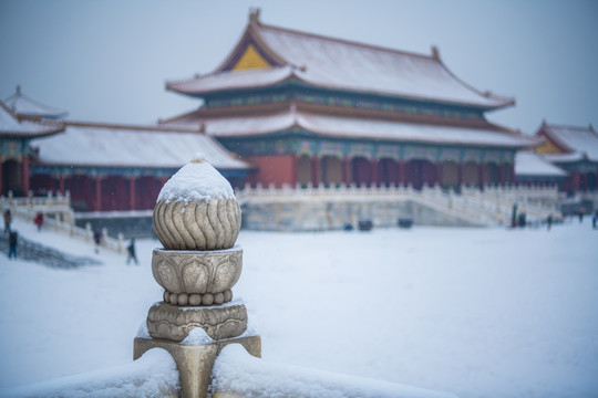 北京故宫雪景