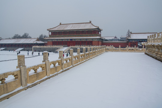 北京故宫雪景