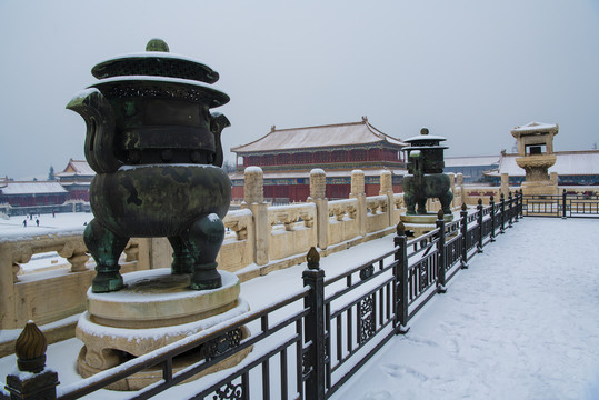 北京故宫雪景