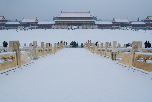 北京故宫雪景