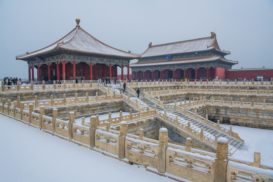 北京故宫雪景