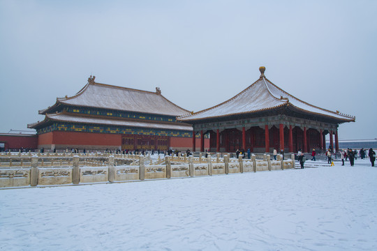 北京故宫雪景