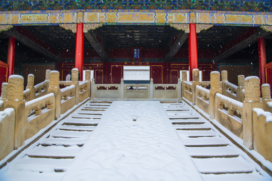 北京故宫雪景