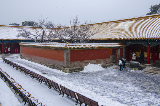 北京故宫雪景