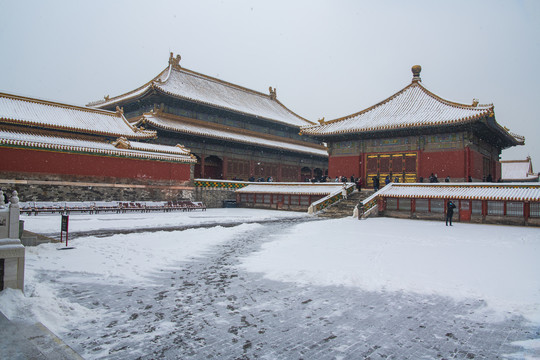 北京故宫雪景