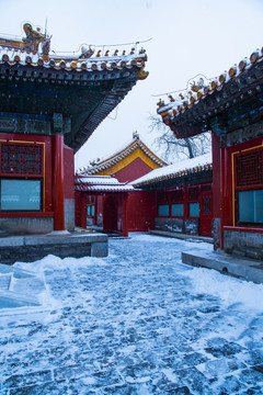 北京故宫雪景