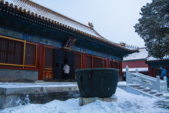 北京故宫雪景