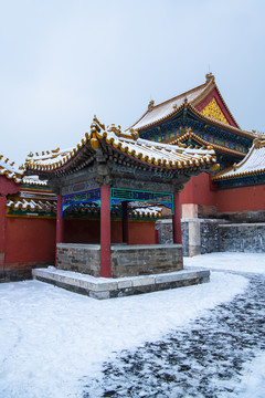 北京故宫雪景