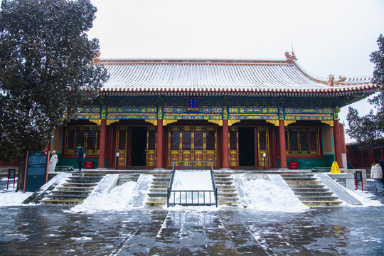 北京故宫雪景