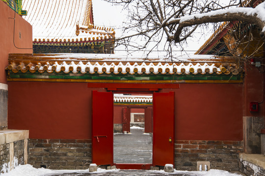 北京故宫雪景