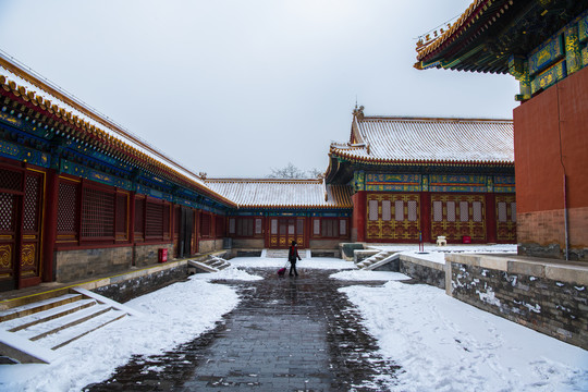 北京故宫雪景