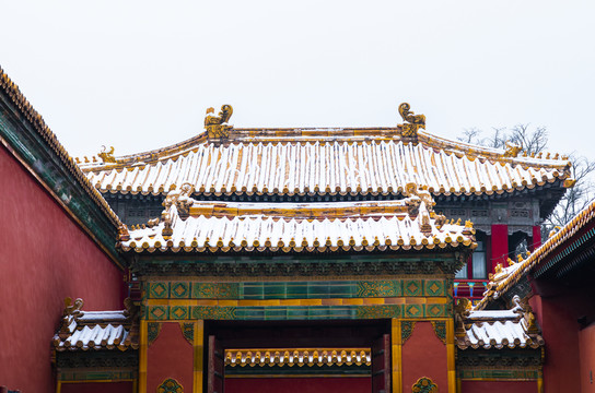 北京故宫雪景