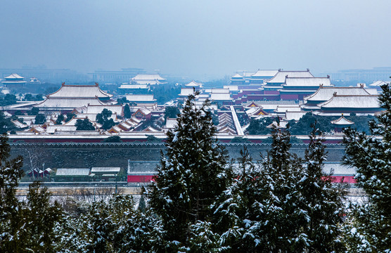 北京故宫雪景