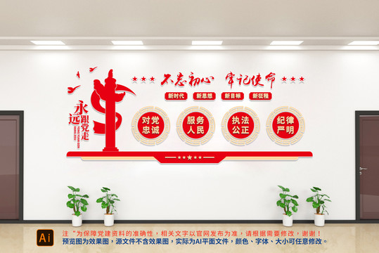 對黨忠誠文化墻