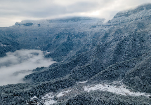 金佛山云海雪景