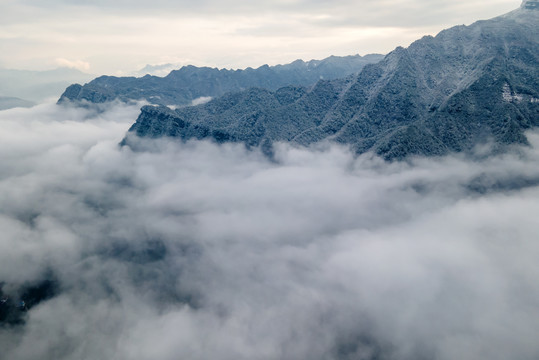 金佛山云海雪景