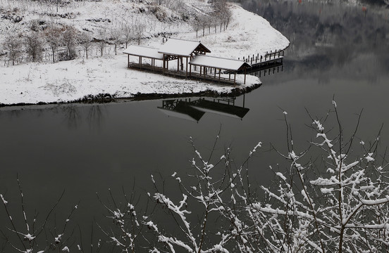 竹溪春天的雪