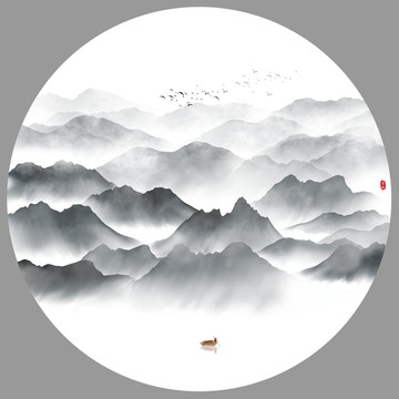 新中式山水畫