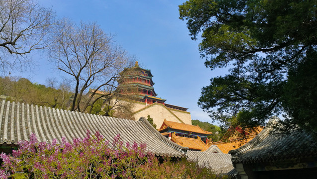 颐和园佛香阁远景