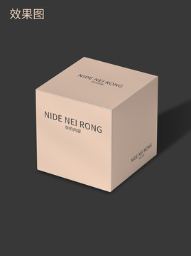 方形包裝盒樣機(jī)效果貼圖