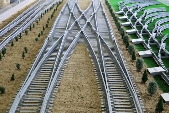 高铁轨道模型