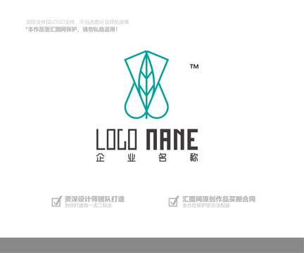 试管树叶logo