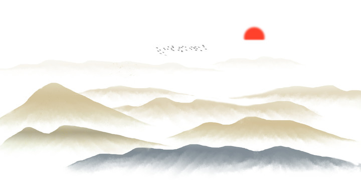 水墨山水畫(huà)