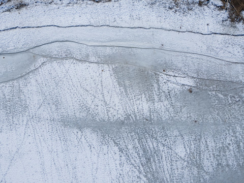 雪地爪印