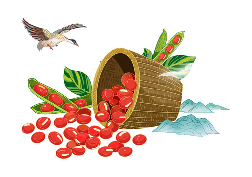 紅小豆插畫