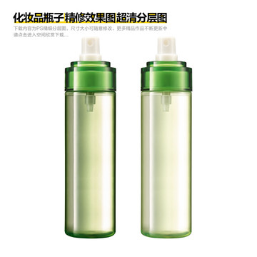 化妆品绿色塑料瓶