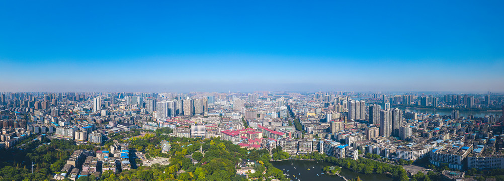 衡阳城市航拍全景