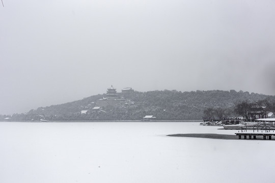 雪中颐和园