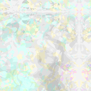 藍色幾何地毯