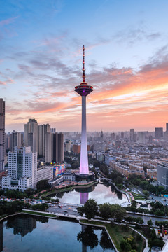 中国辽宁沈阳城市夜景