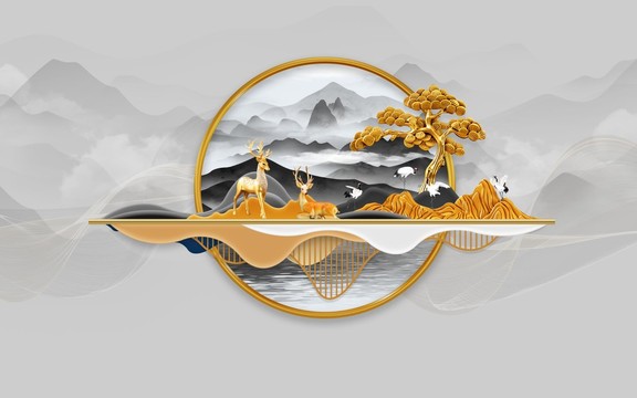 新中式山水畫