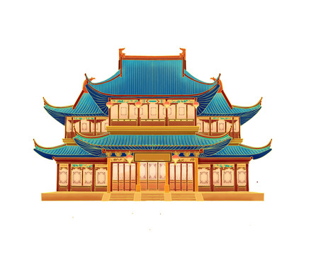 國潮建筑宮殿