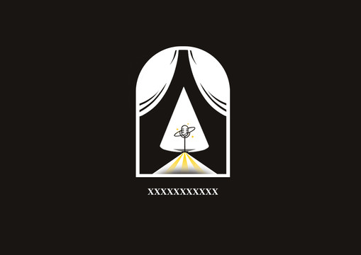 劇場劇院文化舞臺logo