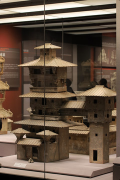 陶制古建筑模型