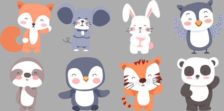 卡通小動物形象