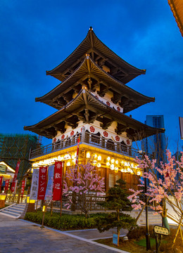 日本建筑夜景