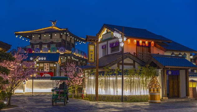 日本建筑夜景