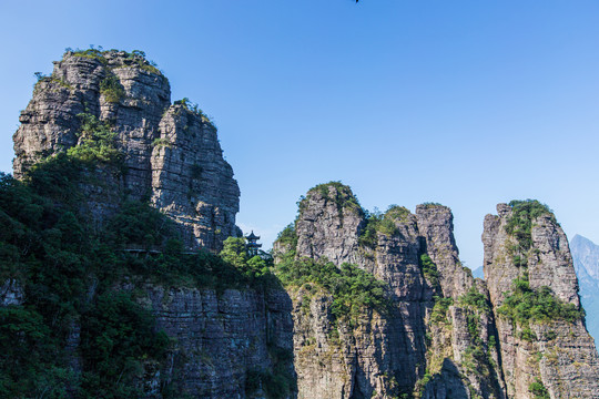 北帝山旅游风景区石桥山风光