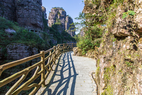 平南北帝山风景区观光栈道