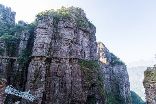 北帝山旅游风景区石桥山风光