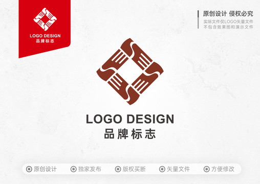 字母O团结方正LOGO