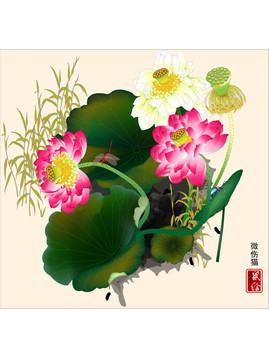 鼠繪蓮花